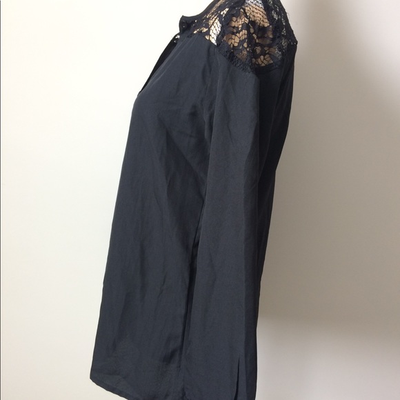Kas Designs Black Lace Panel shirt - Picture 4 of 6